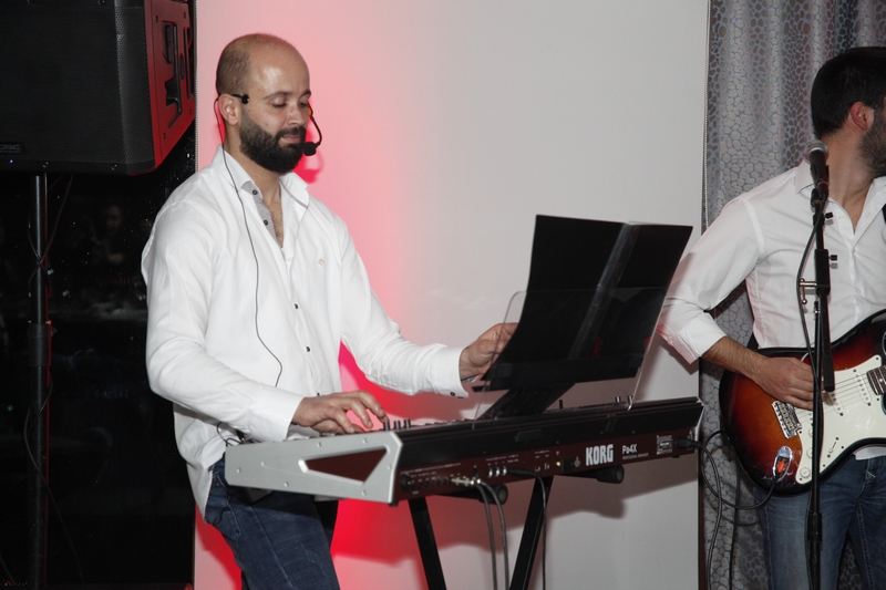 Charbel Khalil and the band at Burj on Bay 